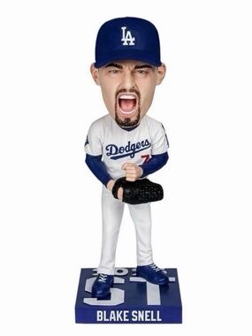 Blake Snell Dodgers Bobblehead - White & Royal Blue